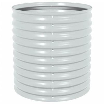 Plantenbak verhoogd 80x80x81 cm gegalvaniseerd staal zilver Plantenbak verhoogd 80x80x81 cm gegalvaniseerd staal zilver