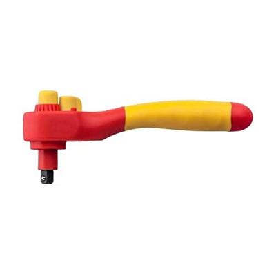 Wiha Ratelsleutel geïsoleerd | voor dopsleutels | omschakelbaar | 3/8" | 200 mm - 43052 - 43052