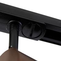 QAZQA Moderne 1-fase railspot donkerbrons - Iconic Jeana - thumbnail