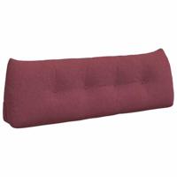 VidaXL Rugkussen wijnrood 140 x 24 x 50 cm stof - thumbnail