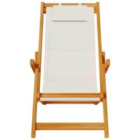 Strandstoel 2 pcs Bruin 61.5 x 123 x 82cm Massief acaciahout - thumbnail