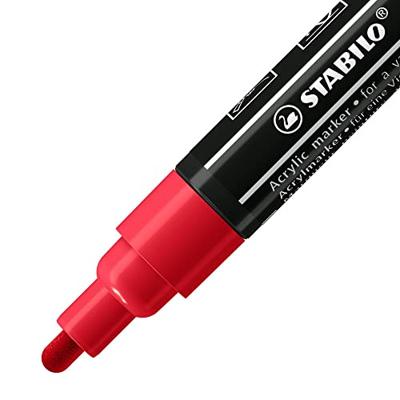 STABILO FREE Acrylic T300 karmijn rood