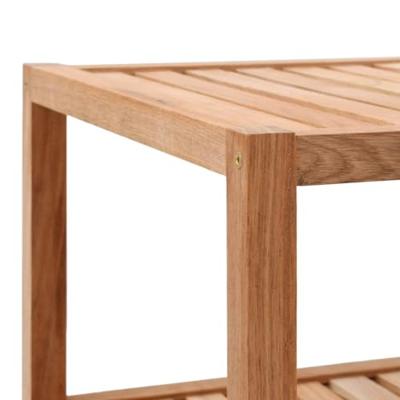 VidaXL Badkamerrek 65x40x55 cm massief walnotenhout
