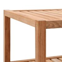 Badkamerrek 65x40x55 cm massief walnotenhout - thumbnail