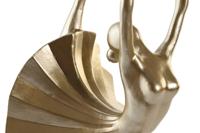 Decoratieve figuren DKD Home Decor Zwart Gouden Hars Modern (20 x 16 x 33,5 cm) - thumbnail