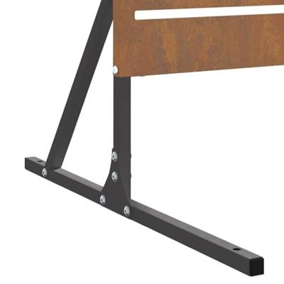 VidaXL Privacyscherm grijs 100 x 50 x 180 cm cortenstaal