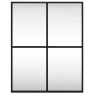 VidaXL Wandspiegel rechthoekig 40x50 cm ijzer zwart