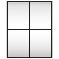 VidaXL Wandspiegel rechthoekig 40x50 cm ijzer zwart - thumbnail