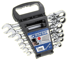 Expert by Facom scharnierende ratelringsteeksleutels | 7-delig | E111108 - E111108