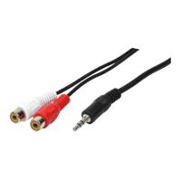 LogiLink CA1045 Cinch / Jackplug Audio Aansluitkabel 5.00 m Zwart (mat) - thumbnail
