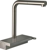 Hansgrohe Aquno Select M81 ééngreeps keukenkraan 250, uittrekbare uitloop, 2jet, rvs look - thumbnail