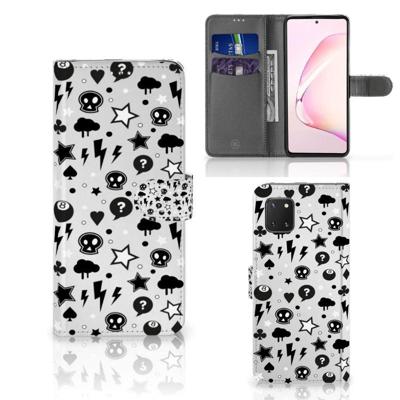 Telefoonhoesje met Naam Samsung Note 10 Lite Silver Punk Telefoonhoesje met Naam Samsung Note 10 Lite Silver Punk