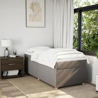 Boxspring met matras stof taupe 100x200 cm - thumbnail