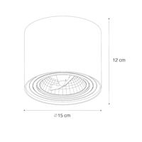 QAZQA Moderne plafondspot zwart draai- en kantelbaar AR111 - Rondoo - thumbnail