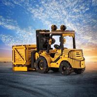 Robotime Forklift houten bouwpakket - thumbnail