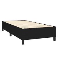 Boxspring met matras stof zwart 100x200 cm - thumbnail