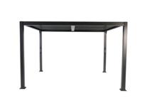 Patio Cover vierkant M Rota Gazebo 300x360 h250 cm Matt royal grey overkapping pergola Suns - Suns - thumbnail