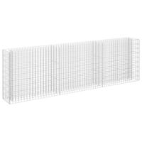 Gabion plantenbak verhoogd 270x30x90 cm gegalvaniseerd staal - thumbnail