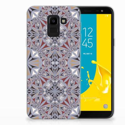 Samsung Galaxy J6 2018 | TPU | Siliconen hoesje | Flower Tiles