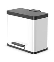 Hailo 0630-230 oko duo plus l pedaalemmer 17+9l wit/zwart - thumbnail