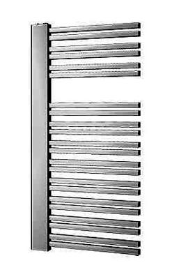 Designradiator BWS Franto Dastro 121 x 60 cm 690 Watt Buis Rechts Donkergrijs Structuur
