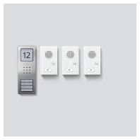 Siedle SET CAB 850-3 E/W Infoveld voor Deurintercom Kabelgebonden Zilver, Wit - thumbnail
