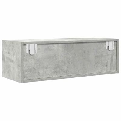 Tv-meubel 80x31x25,5 cm bewerkt hout betongrijs