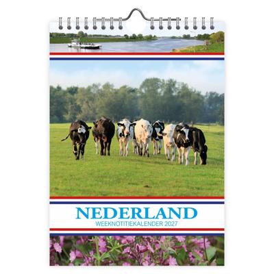 Nederland WEEKnotitiekalender Koeien 2027