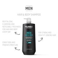 Goldwell Dualsenses For Men Hair & Body Shampoo 1000ml - thumbnail
