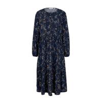 Tom Tailor Denim maxi jurk met all over print donkerblauw - thumbnail