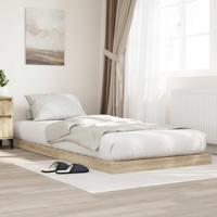 Vloer bedframe Sonoma Eiken 90 x 200 cm Bewerkt hout - thumbnail