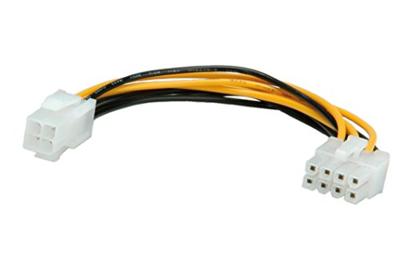 ROLINE Interne Stroom Adapterkabel, 8 pin PCI Express-connector - P4 connector, 0,15 m