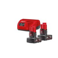 Milwaukee M12 NRG-602 Accu Starterset 12V 2x 6.0Ah - 4933451903 - thumbnail
