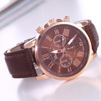 Vrouwen en mannen mode Quartz horloges lederen sport Casual horloge - thumbnail