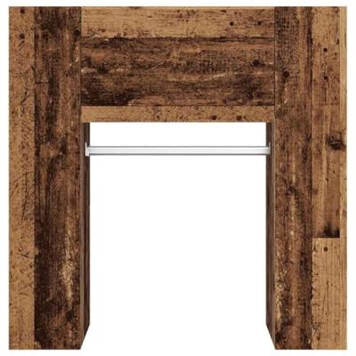 Halmeubel 97,5x37x99 cm bewerkt hout oud houtkleurig Halmeubel 97,5x37x99 cm bewerkt hout oud houtkleurig