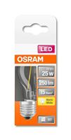OSRAM HOMELIGHTING 4058075436541 LED-lamp Energielabel F (A - G) E27 Peer 2.5 W = 25 W Warmwit (Ø x l) 45 mm x 77 mm 1 stuk(s) - thumbnail