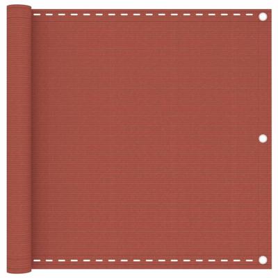 Balkonscherm 90x300 cm HDPE terracottakleurig Balkonscherm 90x300 cm HDPE terracottakleurig