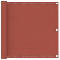 Balkonscherm 90x300 cm HDPE terracottakleurig - thumbnail