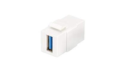 Digitus DN-93404 USB 3.2 Gen 1 inbouwmodule (USB 3.0) Keystone 1 stuk(s) Digitus DN-93404 USB 3.2 Gen 1 inbouwmodule (USB 3.0) Keystone 1 stuk(s)