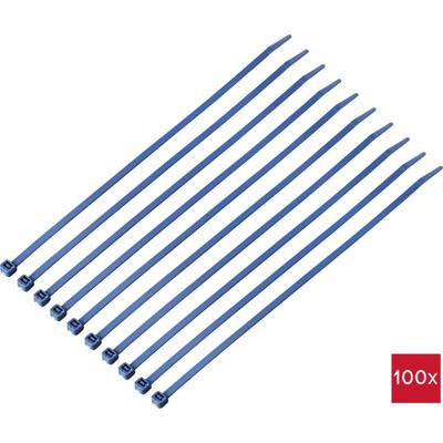 TRU COMPONENTS TC-12533356 Kabelbinder 280 mm 4.8 mm Blue Detecteerbaar (metaal) 100 stuk(s)