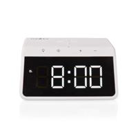 Nedis Wekker met Draadloze Lader - Qi gecertificeerd - 5 / 7.5 / 10 / 15 W - USB-A Male - Nachtlamp - 2 Alarmtijden - Snoozefunctie - thumbnail
