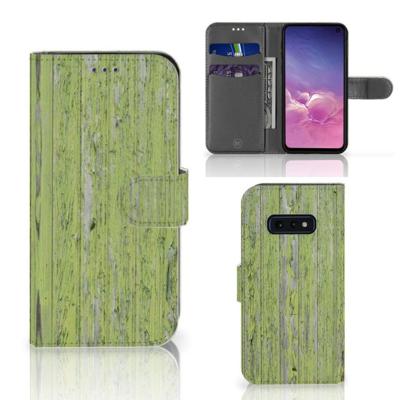 Samsung Galaxy S10e | Book Style Case | Green Wood | Portemonnee hoesje