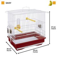 Bird Cage Ferplast Giusy Rood Wit - thumbnail