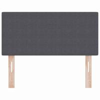 LED Hoofdbord met LED -striplichten Donkergrijs 100 cm Stof - thumbnail