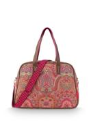 Pip Studio Pip Studio Tovy Weekend Bag Small Jabali Red 40x15x30cm - thumbnail