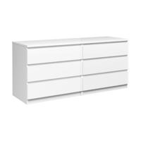 Ladekast Naia 6 lades - hoogglans wit - 70x153,6x50 cm - thumbnail