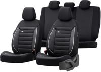 otoM stoelhoezenset Prestige 5 mm textiel zwart/wit 11 delig - thumbnail