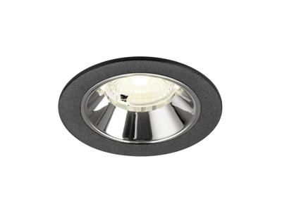 SLV InbouwspotNuminos S zwart/chroom 4000K - 40gr - 1009474