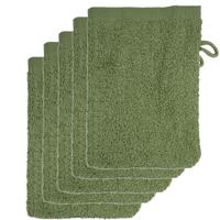 The One Washandjes Olive Green - 10 stuks - thumbnail