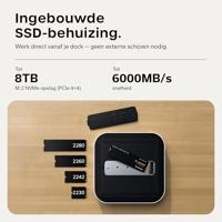 Satechi Thunderbolt 5 cubedock SSD docking station - Silver - thumbnail